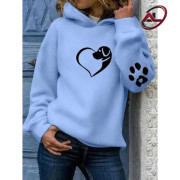 Ladies Premium Quality Winter Hoddies (Sky)