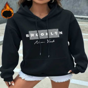 Ladies Premium Quality Winter Hoddies (Black)