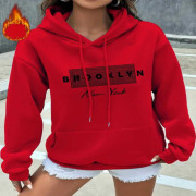 Ladies Premium Quality Winter Hoddies (Broklyn Red)