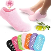 (২ জোড়া ফ্রী ডেলিভারি) Spa Silicone Gel Socks