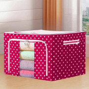 Oxford cloth large capacity fabric box storage bag (Red)