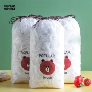 (300 Pcs) Food Cover Wrap Elastic