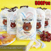 (500 Pcs) Food Cover Wrap Elastic